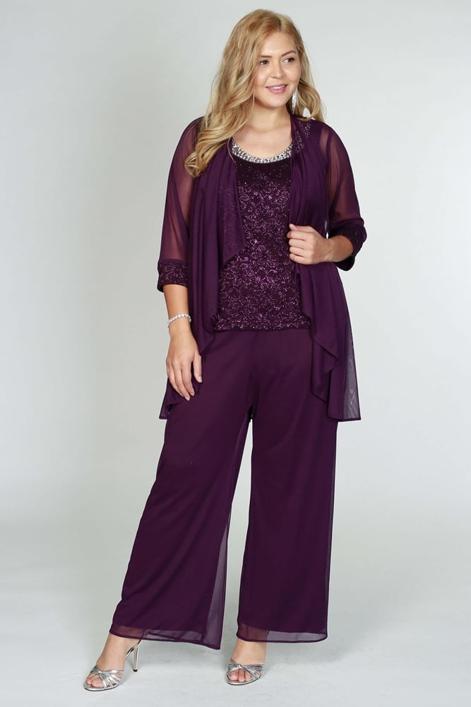 R&M Richards Mother of the Bride Pant Suit Made in USA 5008 - Walmart.com