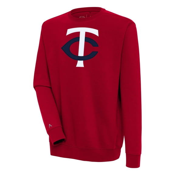 Men's Antigua  Red Minnesota Twins Victory Pullover Sweatshirt