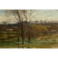 thumbnail image 2 of John Joseph Enneking 14x11 Black Ornate Wood Framed Double Matted Museum Art Print Titled: Late Afternoon Walk (1878), 2 of 5