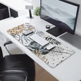 thumbnail image 2 of Durable & Stylish Large Gaming Mouse Pad - Abstract Art Design, Boho Leaves Pattern - Extended Desk Pad with Non-Slip Rubber Base - Ideal for Office Laptop - 31.5 X 11.8 Inch, 2 of 7