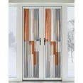 thumbnail image 2 of Abstract Orange Grey Blackout Curtains French Door Curtains for Door Window, Vintage Simple Color Blocks Privacy Drapery for Patio/Sidelight Doors, 1 Panel with Tieback, 25 x 72 Inches, 2 of 6