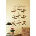 thumbnail image 1 of Ancient Graffiti Dragonfly Triple Strand Hanging Chime, 1 of 1