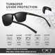 thumbnail image 5 of Gafas de sol TURBOPEP cuadradas polarizadas ligeras UV400, 5 of 6