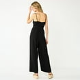 thumbnail image 2 of Women's Nine West Wide-Leg Jumpsuit Color: Mineral Black Size: LARGE, 2 of 4