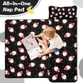 thumbnail image 4 of Black Christmas Santa Pattern Toddler Nap Mats for Kids Preschool,50"x20" Sleeping Mat Bag or Kids,Toddler Sleeping Bag,Toddler Nap Mat or Daycare, 4 of 6