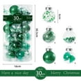 thumbnail image 3 of VerPetridure 30Pcs Christmas Ball Ornaments 2.36" Shatterproof Christmas Baubles Decorations for Christmas Tree,Decorative Hanging Balls Christmas Tree Ornaments for Holiday Wedding Party Decor, 3 of 4