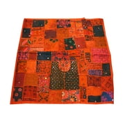 Mogul Indian Tapestry Handmade Sequins Moti Patchwork Wall Hanging Home Décor