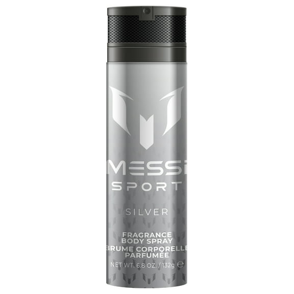 Messi Sport Silver Body Spray for Men 6.7 Oz