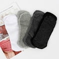 thumbnail image 5 of Pretty Comy 4 Pairs Non Slip Yoga Socks with Grips for Pilates, Ballet, Barre, Barefoot, Hospital Anti Skid Socks for Women and Men, 5 of 9