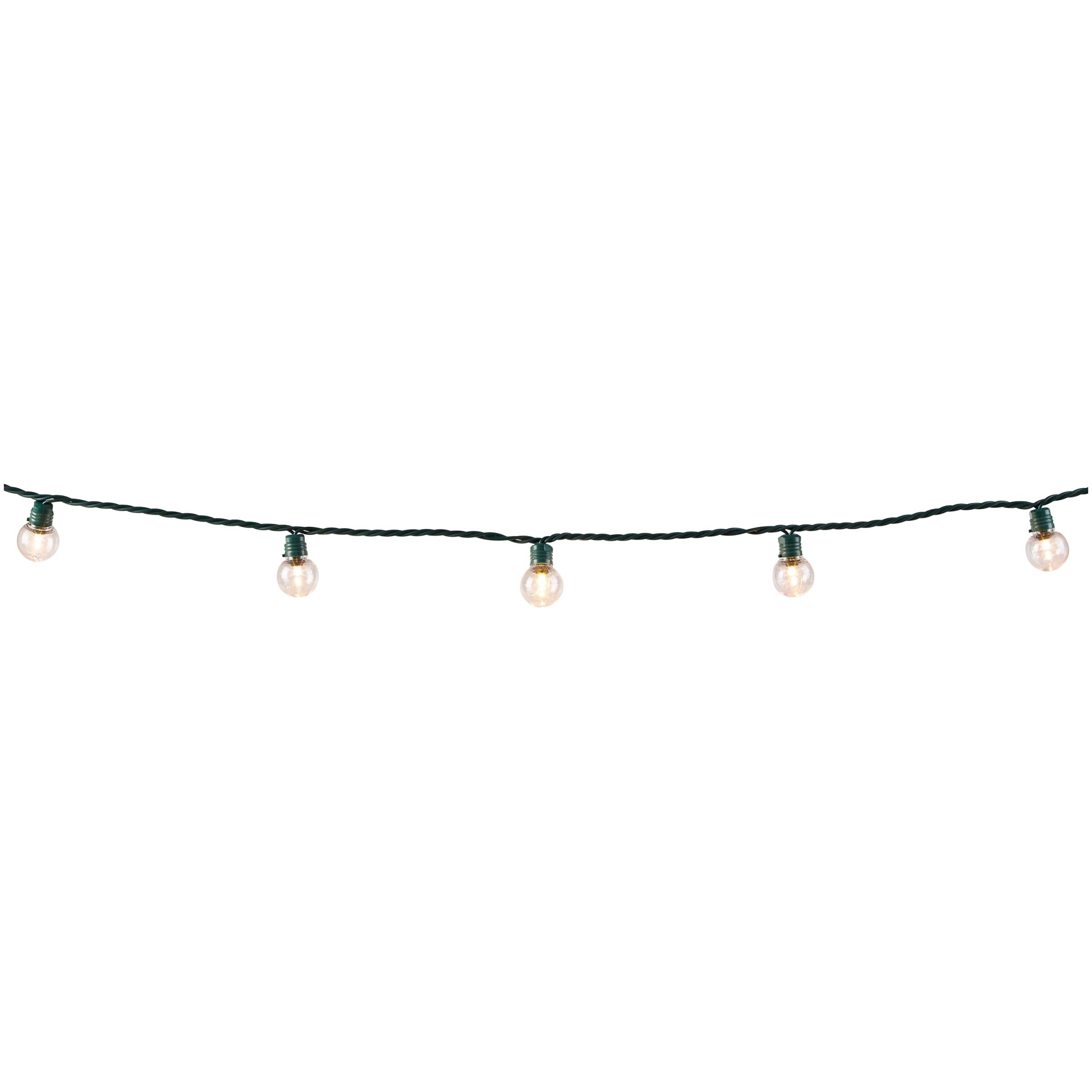Holiday Time Super Bright LED Warm White G30 Christmas Lights, 57', 100 Count
