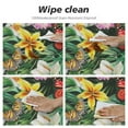 thumbnail image 4 of Nawypu  Spring Summer Round Tablecloth Butterfly Spring Summer Palm Leaves Table Cloth Decorative Fabric Table Cover for Dining Table, Buffet Parties and Camping, 4 of 7