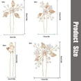 thumbnail image 2 of 7 Pieces Wedding Hair Pins Gold Leaf Bride Headpiece Pearl Wedding Hair Styling Pins Hair Accessories Flower Hair Accessories for Brides Bridesmaids Girls (Elegant), 2 of 4