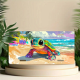 thumbnail image 6 of 1 Pcs 2D Flat License Plate Covers & Frames, Colorful Turtle For Decorative Front, Waterproof For Decoration Aluminum License Plate Covers & Frames Cover For Men Women, 12" X 6", 6 of 7
