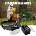 thumbnail image 3 of Labymos Headband Magnifier Head Magnifying Glasses Hands-Free Optical Professional Head-Worn LED Lighted Magnifier with 4, 3 of 5