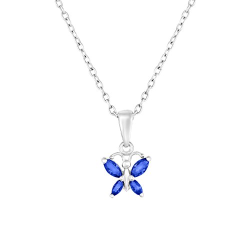 butterfly birthstone necklace
