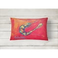 thumbnail image 2 of Carolines Treasures MW1097PW1216 Shrimp Seafood Three   Canvas Fabric Decorative Pillow 12H x16W multicolor, 2 of 3