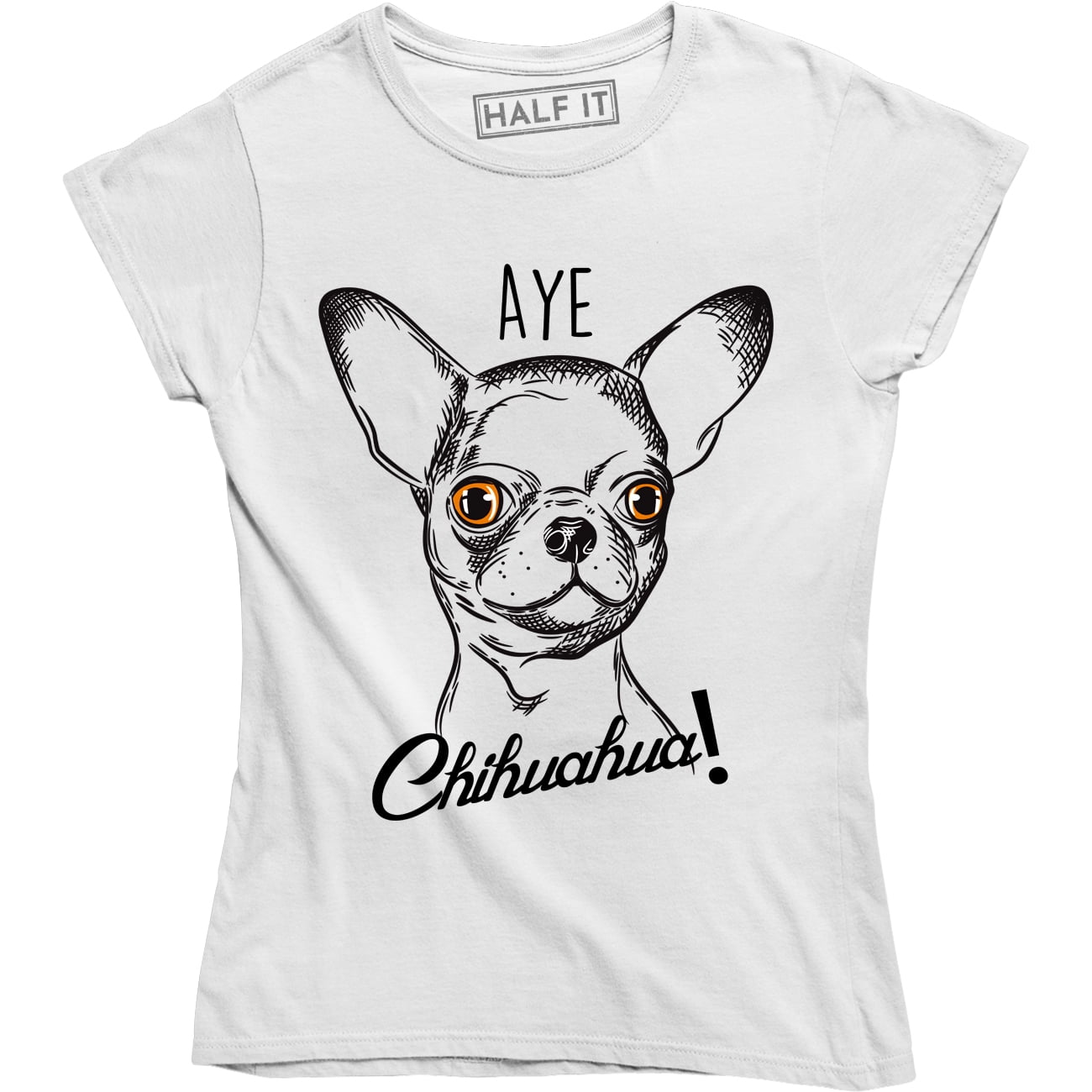 Chihuahua Heartbeat Funny Mens or Lady Fit T Shirt T-Shirt Funny Gift  Joke dog 