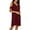 Wine, variant on gakvbuo Summer Summer Dresses for Women 2022 Plus Size Dress Twist Side Knotted Tshirt Dresses Casual V Neck Off Shoulder Short Sleeve Knot Dress