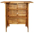 thumbnail image 2 of vidaXL Bar Table 110x50x105 cm Solid Acacia Wood, 2 of 5