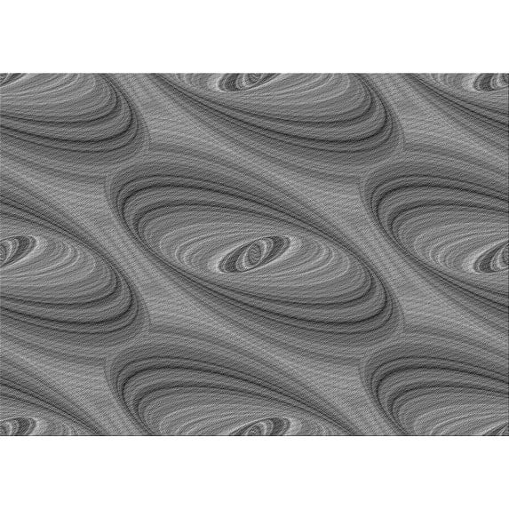 Ahgly Company Indoor Rectangle Patterned Gray Dolphin Gray Area Rugs, 4' x 6'