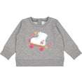 thumbnail image 2 of Inktastic Roller Skate Flowers Baby Sweatshirt, 2 of 4