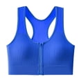 thumbnail image 2 of Hrsba Sports Bra, Front Zipper High Support Breathable for Running Yoga Fitness Daily Use, 2 of 3