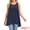 Dark Blue, variant on DARING DIVA Women's High Low Casual Sleeveless Chiffon Blouse Asymmetrical S Black