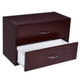 thumbnail image 1 of Costway 2 Tiroirs Commode Organisateur Horiztonal W / Poignée Table de Chevet Bois, 1 of 10