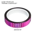 thumbnail image 2 of 20mm x 50m Prism Tape, Holographic Reflective Self Adhesive for DIY Art Craft Wrapping Decoration, Rose Red, 2 of 5
