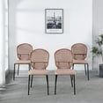 thumbnail image 5 of MAYEERTY Modern Sennit Chair Set of 4 Dining Coffee Chair, 5 of 12