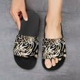 thumbnail image 6 of GZHJMY Stylish Slides for Women Men, Leopard, Zebra, Tiger Animal Print Soft Flexible Slip-on Sandals Slippers, 6 of 7