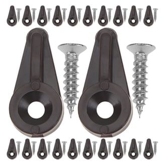 Tanstic 240-Piece Glass Retainer Clips Kit – 4 Colors (White/Clear/Brown/Black) With Screws, Perfect For Cabinet Doors, Mirrors & Screens