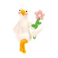thumbnail image 2 of Cute White Duck Car Dashboard Ornament Resin Figurine Auto Center Console Screen Decor, Adorable Vehicle Interior Desktop Display Decoration, 2 of 8