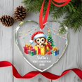 thumbnail image 5 of Baby's First Christmas Glass Ornaments, Personalized Monkey Baby 1st Xmas Ornament 2025, Baby's 1st Christmas Ornament Gifts for Newborn Baby Parents, Customized Name First Xmas Monkey Glass Keepsake, 5 of 6