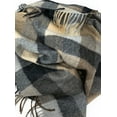 thumbnail image 3 of Alpaca Home - Cabin Check Alpaca Throw Blanket - Hand Twisted Fringed - 100% Alpaca Wool (Log Cabin), 3 of 5