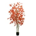 thumbnail image 1 of Arbre d'Érable Artificiel Réaliste pour la Déco de la Maison – Faux Érable Rouge de 6 Pi de Hauteur avec Feuilles en Soie Réalistes, Plante Décorative dans un Cache-Pot pour Intérieur Extérieur, Salon, Bureau – Double Poteau 180 cm, 1 of 6