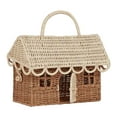 thumbnail image 2 of BotaniNest Handwoven Tote Pure Handmade Woven Storage With Handle Photography Prop Carry For Kitchen Camping Farmhouse Style, 2 of 7