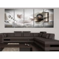 thumbnail image 2 of Tiptophomedecor Glamour Canvas Wall Art - Pearly Mist Narrow - Stretched & Framed Ready To Hang Art, 2 of 3