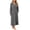 Gray, variant on Miqool Cable Knit Fleece Nightgown for Women V Neck Cozy Plush Long Sleeve Warm Sleep Dress with Pockets