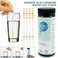 thumbnail image 1 of PENGXIANG 14 in 1 Water Test Strips Kit For Swimming Pool Drinking Water Spa and Fish Tank Accurately Test Reagent Strips pH Free Chlorine Total Alkalinity and More (100PCS), 1 of 7