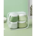 thumbnail image 4 of Mrsdry Travel Containers for Toiletries 4 Pack, TSA Approved Travel Size Toiletries, Travel Size Containers, With Clear Bag Leak Proof Silicone Jars, Travel Essentials Creams Jars Carrying Small Item, 4 of 16