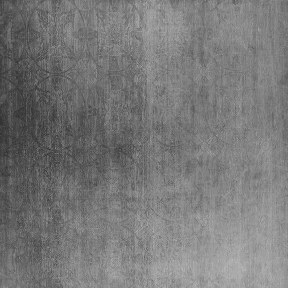 Ahgly Company Indoor Square Oriental Gray Industrial Area Rugs, 4' Square