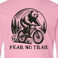 thumbnail image 4 of Inktastic Mountain Biking Fear No Trail Long Sleeve Youth T-Shirt, 4 of 5