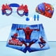 thumbnail image 2 of Traje de baño de Spiderman para niños, conjunto de gorro y pantalones cortos de dibujos animados, regalo de gafas, novedad, 2 of 5