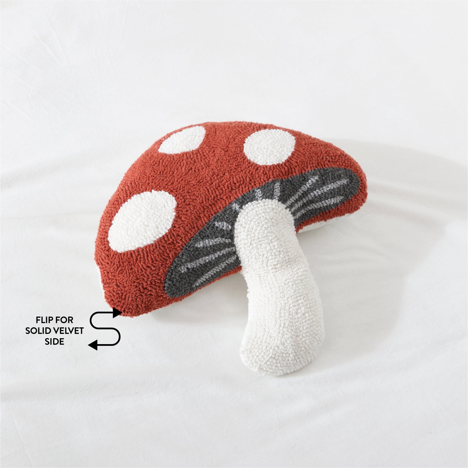 Mainstays 17"x 17" Mushroom Shaped Pillow, Red Canyon