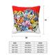 thumbnail image 3 of Dibujos animados Pokemon Pikachu(8) Juego de 4 fundas de cojín cuadradas para sofá, sala de estar y cama (40,6 x 40,6 cm), con cremallera invisible, regalo decorativo., 3 of 5