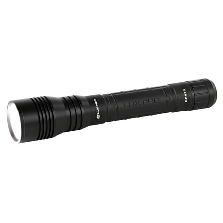 LUXPRO Pro Series 1600 Lumen Rechargeable LED Flashlight - Features Patented TackGrip with Aircraft-Grade Aluminum and LPE Optics - Camping Accessories with Micro USB Charge Port - Batteries Included