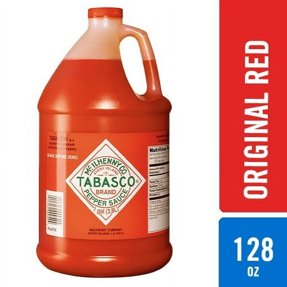 TABASCO Original Flavor Pepper Sauce 128oz - Plastic