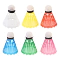 thumbnail image 1 of MasteelfCA 6pcs Colorful Ball Badminton Balls Badminton Shuttlecocks Outdoor Sports Badminton Accessories (Random Color), 1 of 7