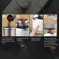 thumbnail image 3 of Portable Mini Drip Coffee Maker Automatic Hand Brewing Machine with Precision Temperature Control Stainless Steel ABS Tritan Filter Cup Maker for Travel Car Home Office, 3 of 9